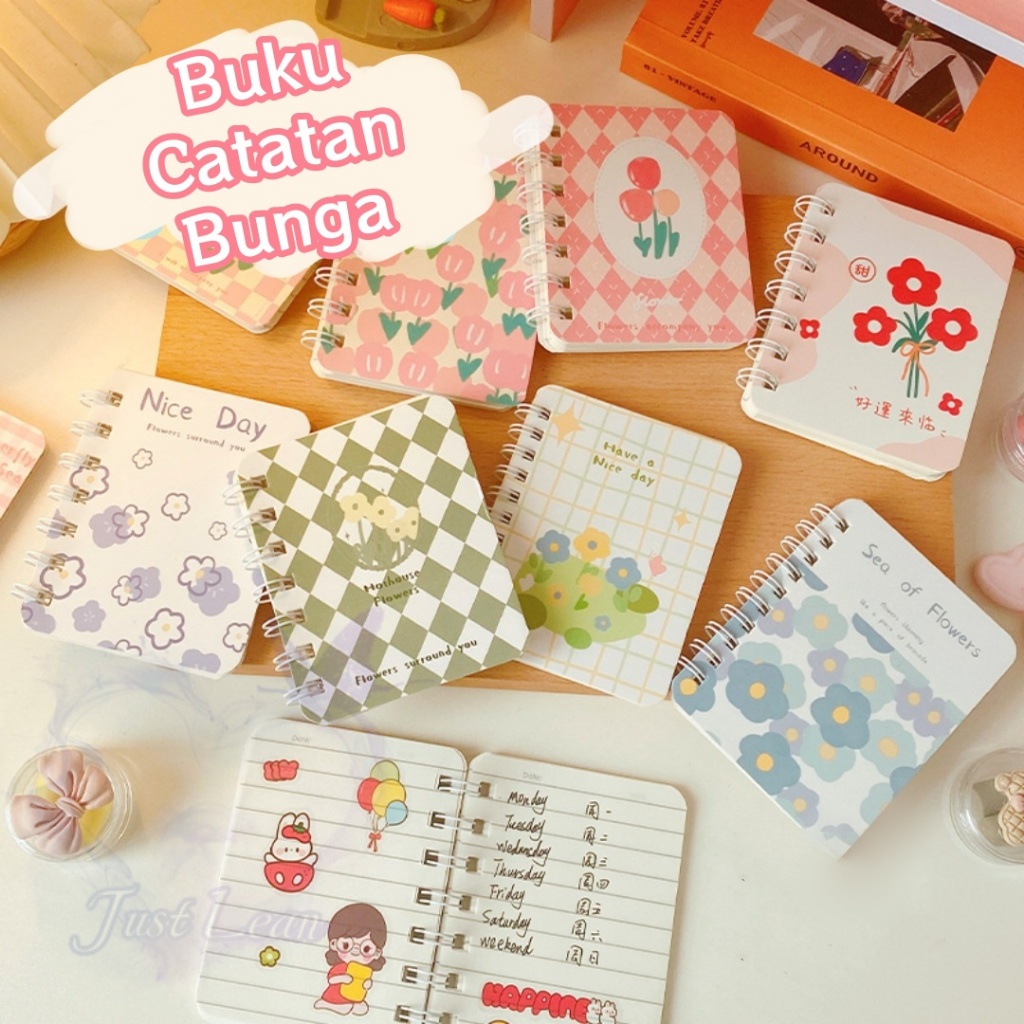 

(Pola Acak)Pola Bunga Lucu A5 / A7 60/80 Lembar Buku Koil Buku Garis Horizontal Menebal Buku Kartun Buku Catatan Siswa Alat Tulis Kantor Buku Catatan