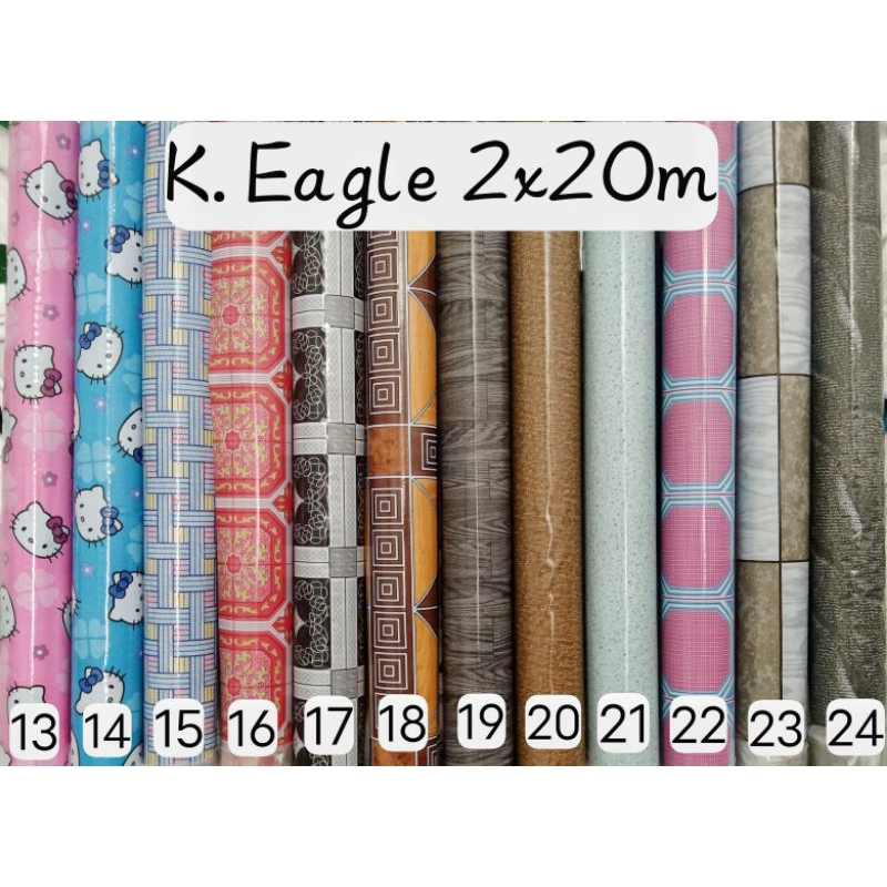 karpet plastik lantai kilat Eagle lebar 2m