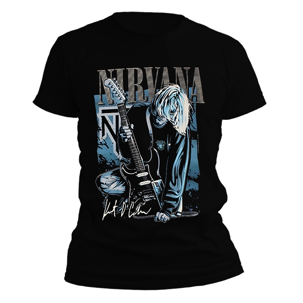 Kaos Nirvana Kurt Cobain Vintage Style