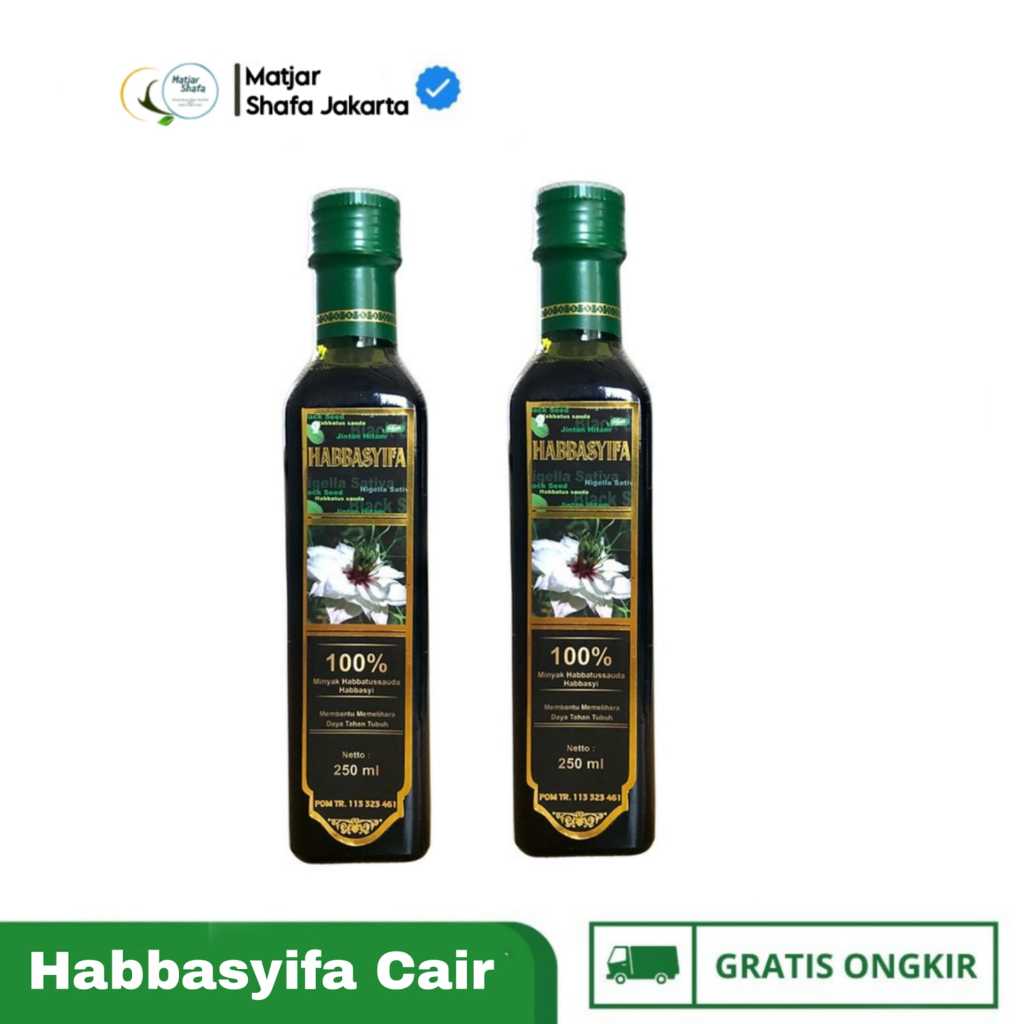 Habbasyifa -  Minyak Habbatussauda Cair 250ml / Jinten Hitam Cair Original