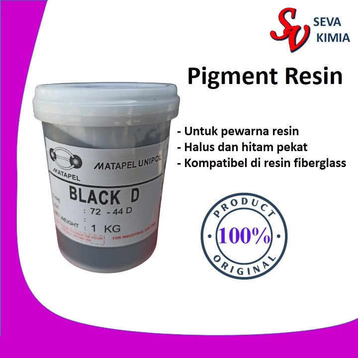 

Cat Pigment Warna Resin Pasta Cair Black D 1 kg- Pewarna- Fiberglass