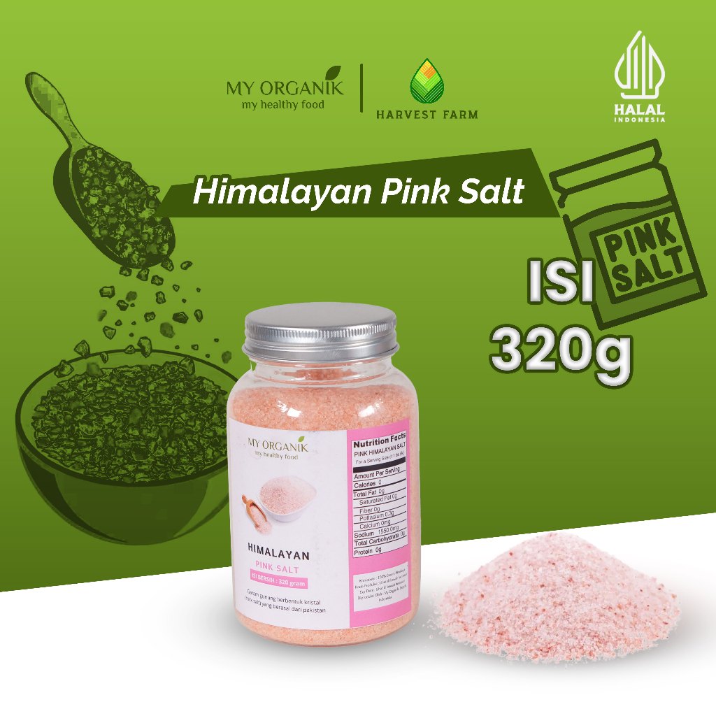 

My Organik Garam Himalaya 320g Himalayan Salt Garlic Garam Organik Natural Tanpa Rafinasi Sehat