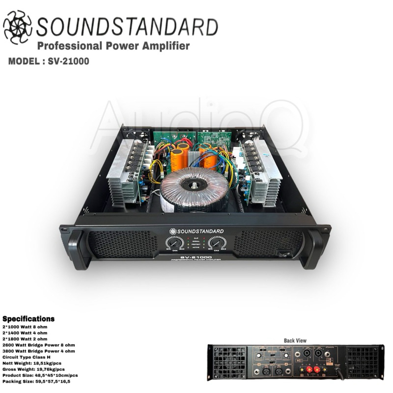 Power Amplifier Soundstandard SV 21000 Soundstandard SV21000 Class H