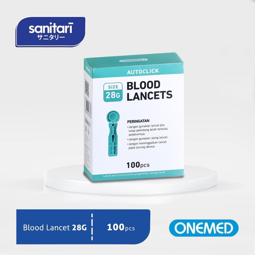 Blood Lancet Onemed 28G isi 100s Blood Lancet 28G Onemed