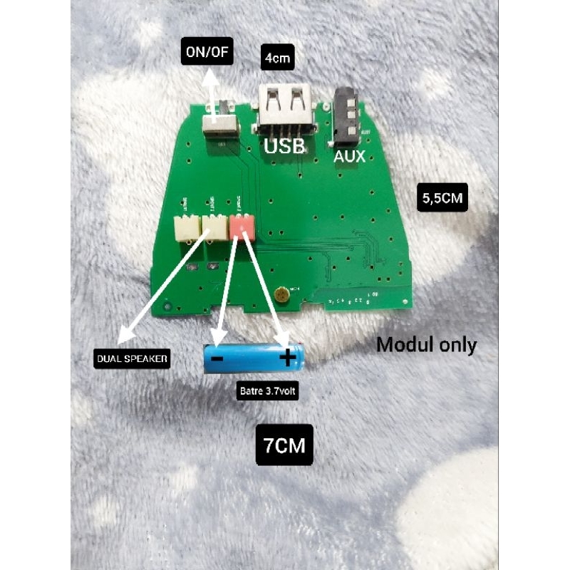 DIY KIT MODUL SPEAKER BLUETOOTH Y-NR-2031 DUAL SPEAKER