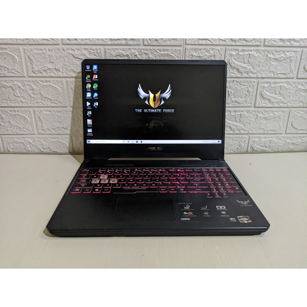Asus TUF FX505DU Ryzen 7 3750H Nvidia GTX 1660Ti 6GB Laptop Gaming Desain VGA GTX1660Ti not 1650