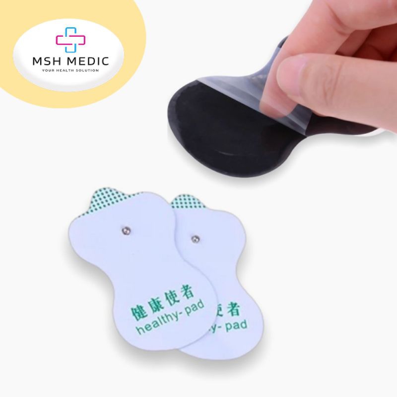 BANTALAN PATCH ELEKTRODA PUTIH UNTUK MESIN TERAPI DIGITAL