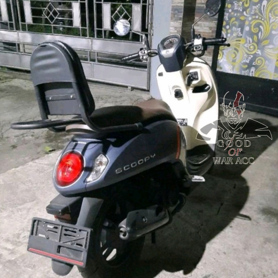 Sandaran jok motor SCOOPY New Fi Genio Scoopy Fi Scoopy Carbu 2013 2015 2018 2020 2022 2023 X1