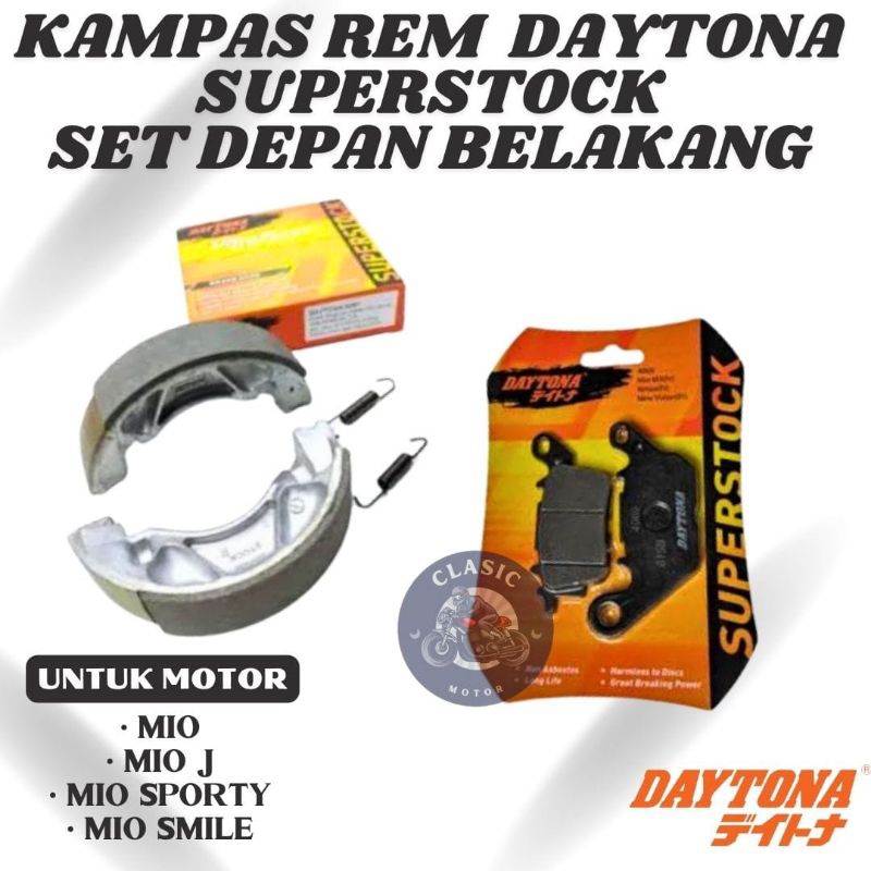 Kampas rem Daytona superstock motor mio J mio sporty mio Smile mio