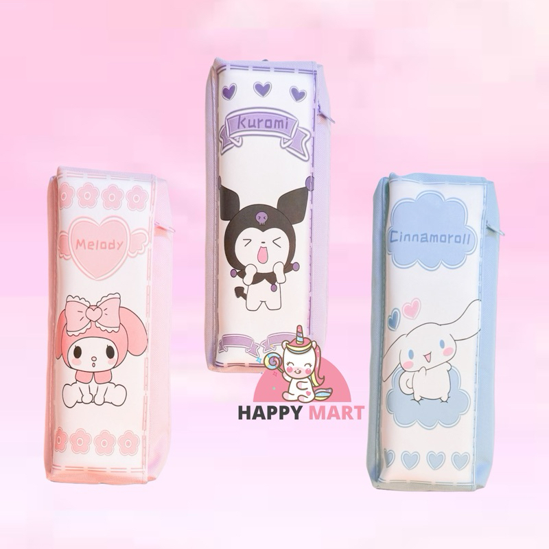 

kotak pensil motif sanrio LUCU kuromi / melody / cinnamoroll