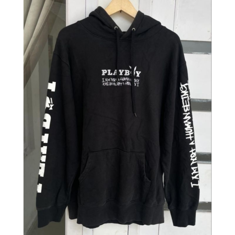 hoodie playboy x i am not a human being second