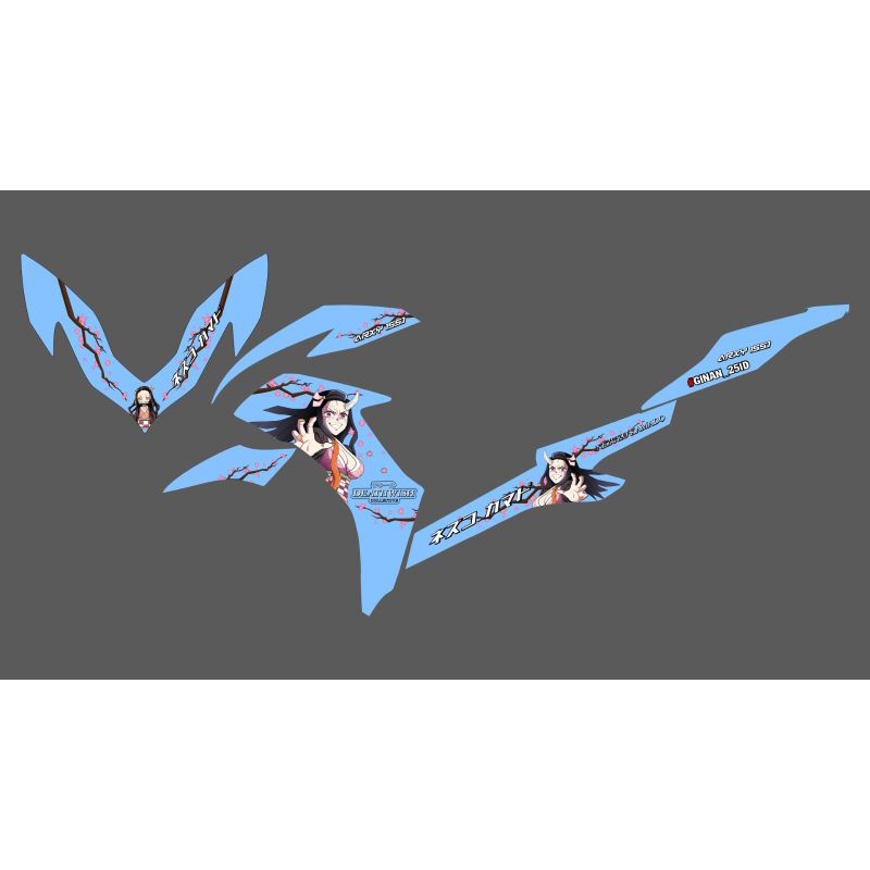 STRIPING STICKER TRANSPARAN AEROX NEW MOTIF LIST ANIME