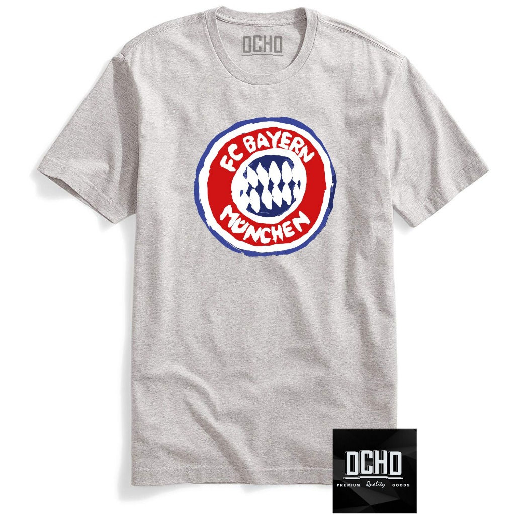 Kaos Logo FC Bayern Munchen Grey