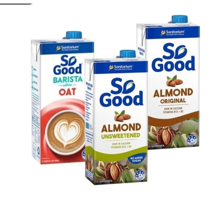 

so good milk almond unsweetened 1 L
