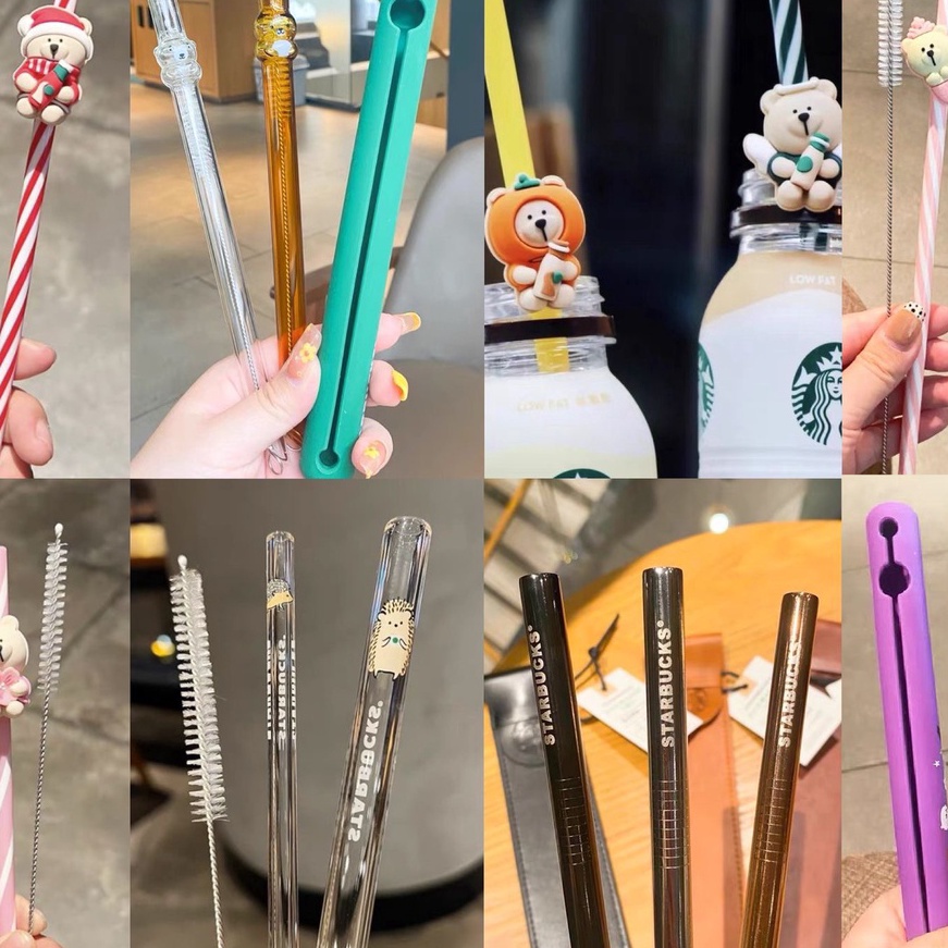 Extra Sedotan Starbucks Reusable Ecofriendly Starbucks Straw Import