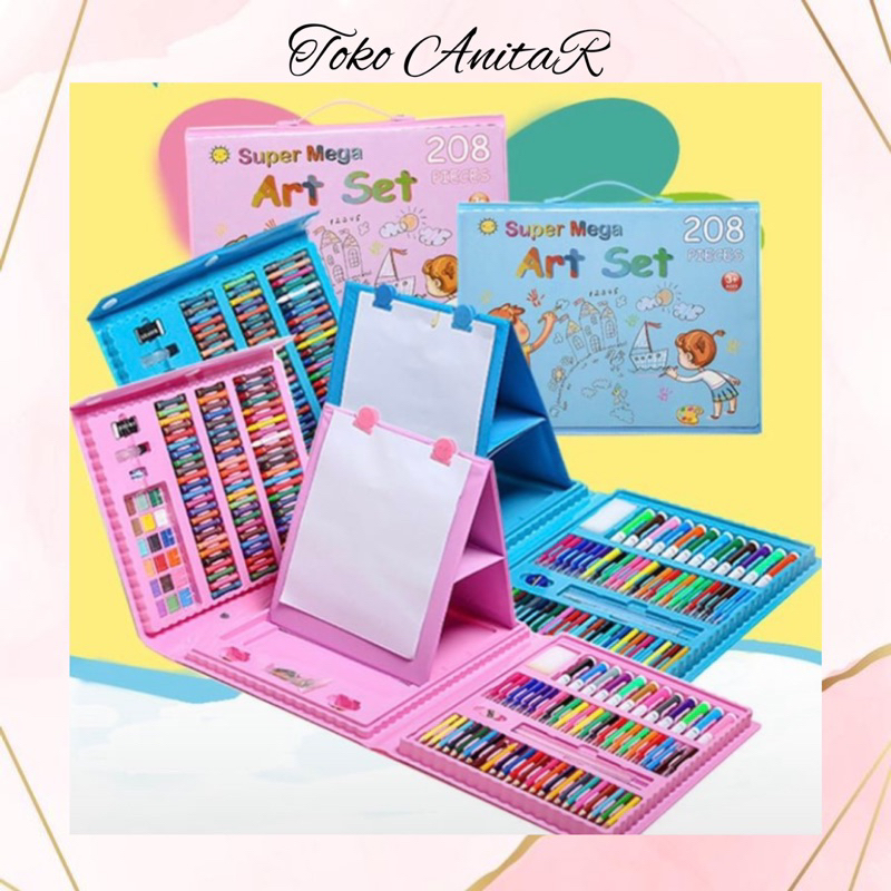 

Set Crayon 208 PC / Krayon Mewarna Alat Menggambar dan Mewarnai Anak