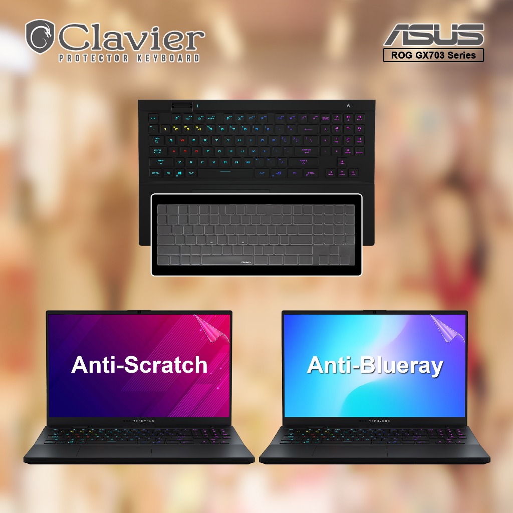 Cover Keyboard Screen Protector Garskin Laptop Anti Gores Asus ROG Zephyrus S17 GX703 GX703H GX703HM