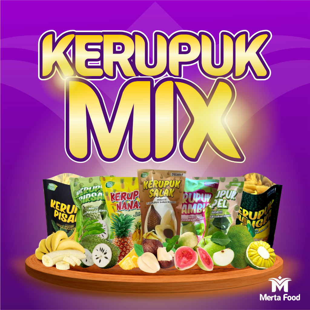 

Kerupuk Buah Mix ( Kerupuk bukan Keripik, Pertama di Indonesia )