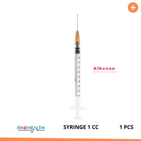 Spuit Onehealth Jarum Suntik Medis 1 ml Syringe 1 cc