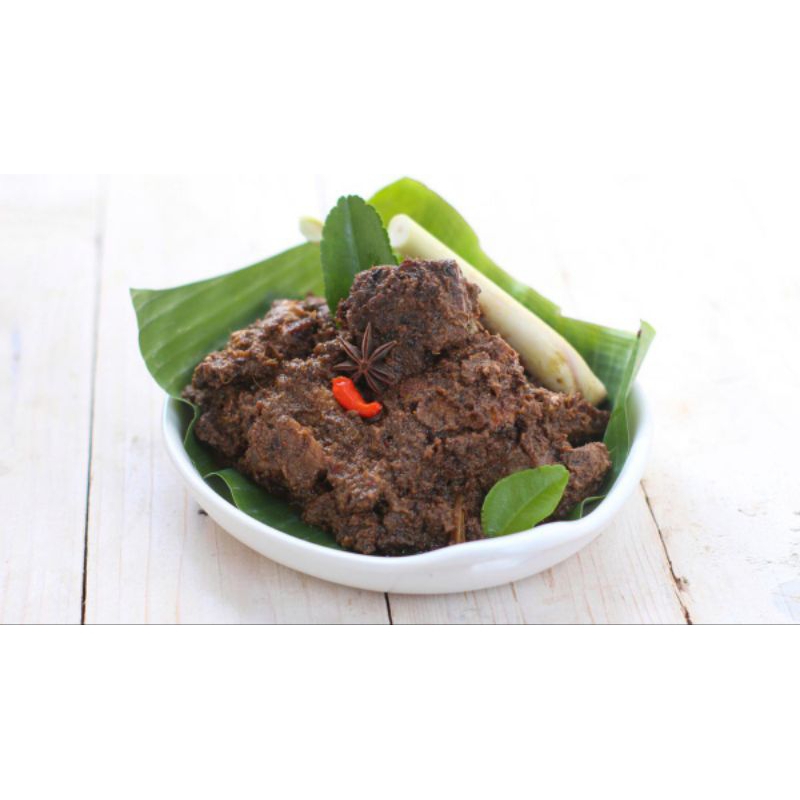 

RENDANG DAGING ASLI KHAS PADANG | RENDANG DAGING PADANG BUMBU HITAM 170GRAM
