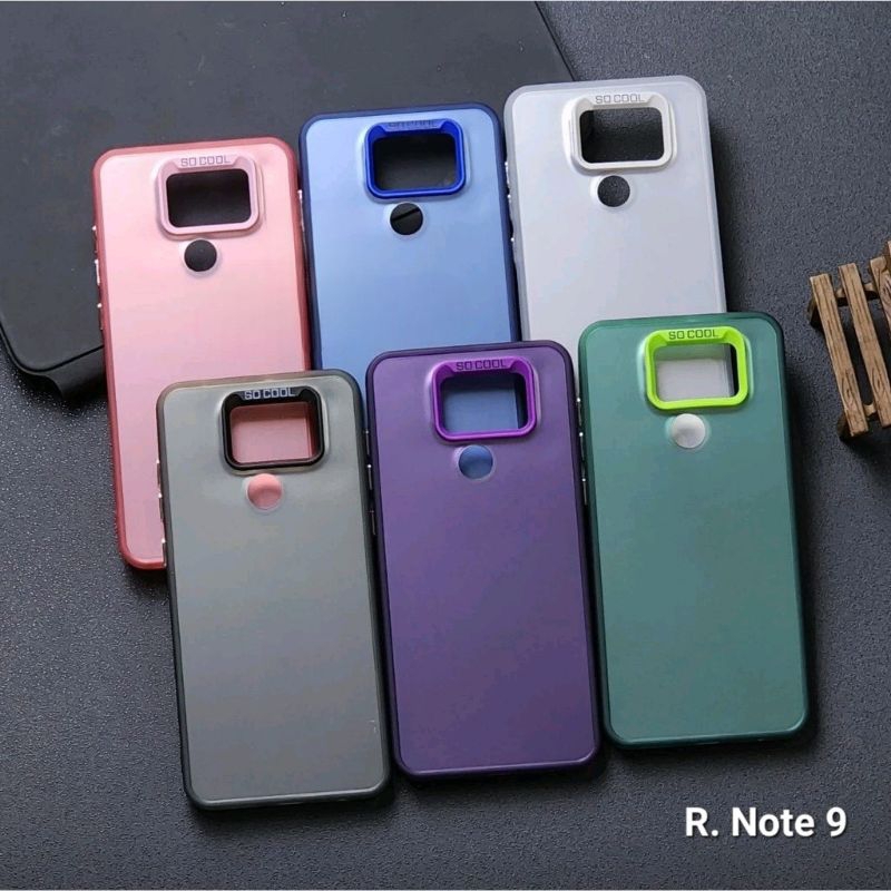 REDMI NOTE 9 CASE SOCOOL CASING IMD HYBRID PLATE HOLOGRAM REDMI NOTE 9