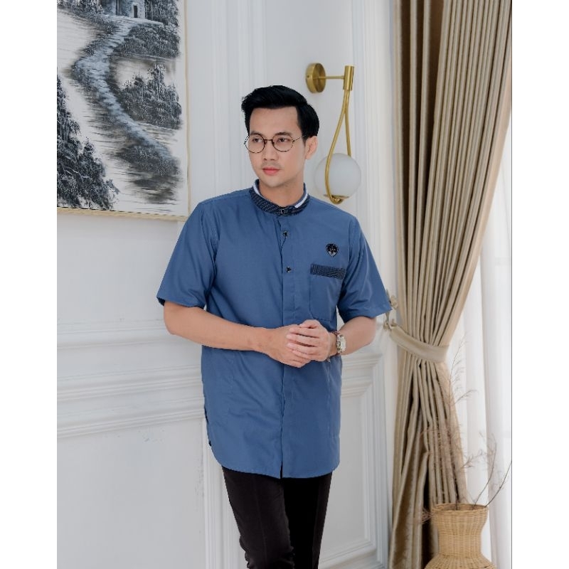 Baju Koko Kemko Ilnaaf Dewasa Lengan Pendek