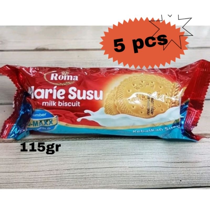 

Biskuit Roma Marie Susu 115 gr ( 5 PCS )