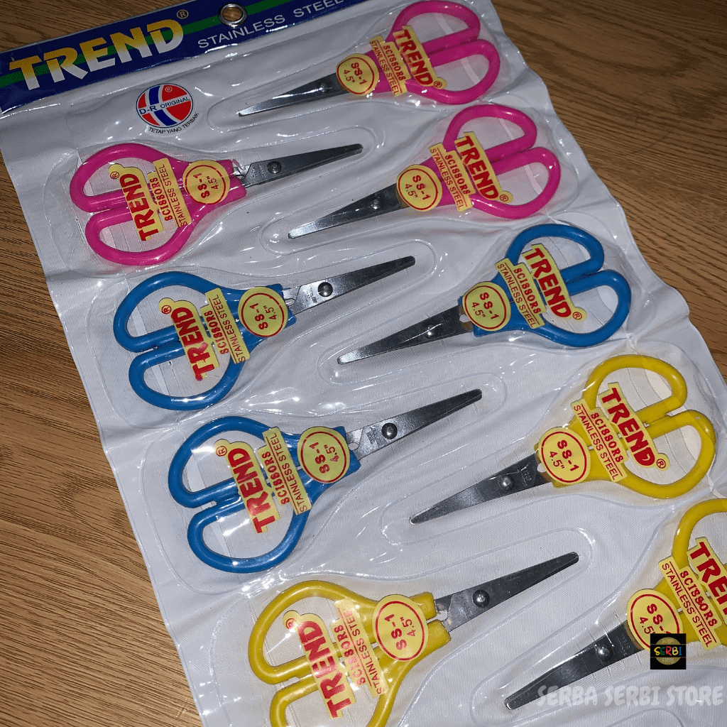 

GUNTING TREND KECIL GAGANG WARNA WARNI / GUNTING RENCENG 12PCS /ALAT POTONG DAPUR / ALAT POTONG STAINLESS / SCISORS