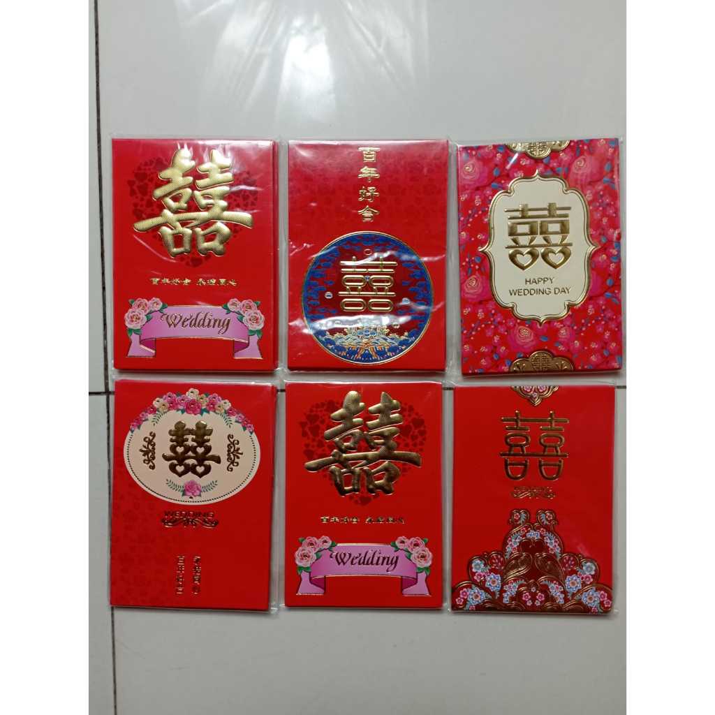 

Angpao Wedding Kawinan Shuang Xi Kertas Panjang Premium Isi 6 Lembar