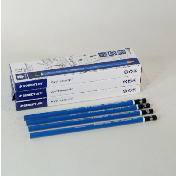 

Pensil Staedtler 2B Biru Standart Ujian Original