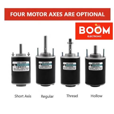 Dinamo Motor Hollow XD-3420 DC 12V/24V 30W (8208)