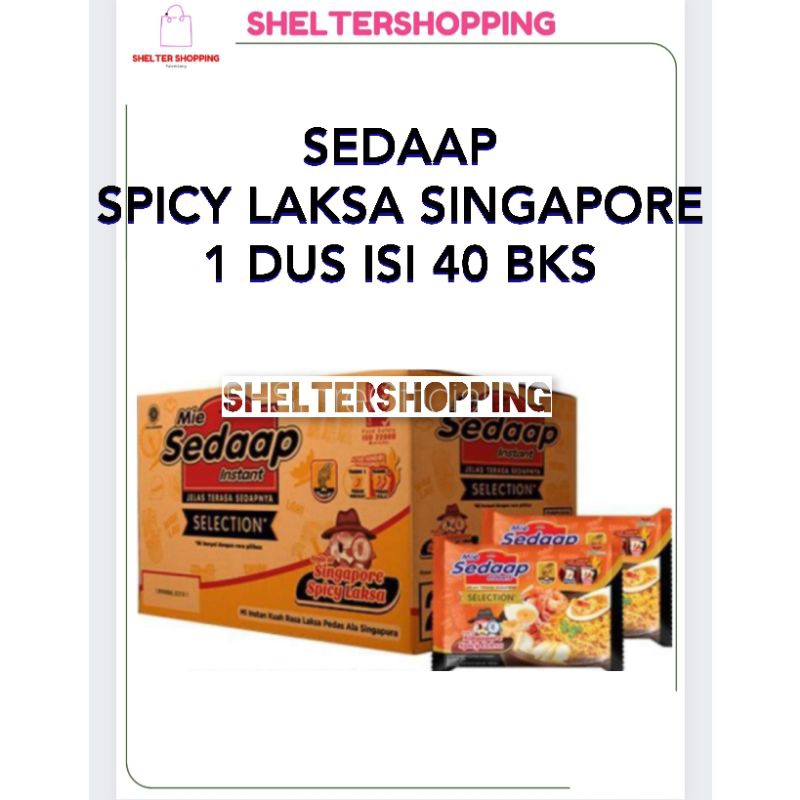 

(KARGO) SEDAAP Mie Spicy Laksa Singapore 1 Dus isi 40 Bks