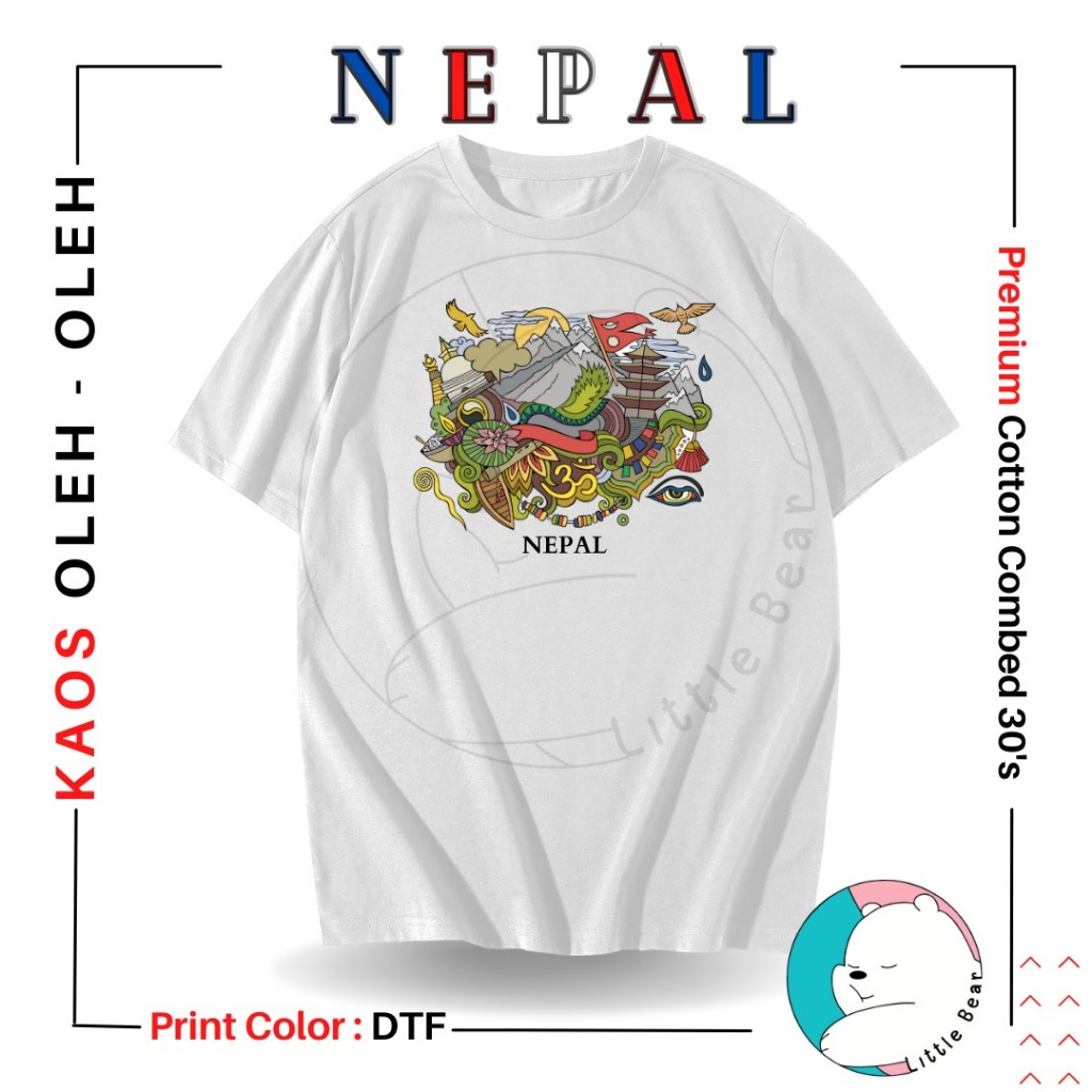 KAOS SOUVENIR NEPAL BANYAK MODEL BAJU OLEH-OLEH NEPAL KATHMANDU 2