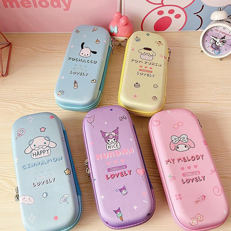 

KODE G13B Tempat Pensil Sanrio Premium Kotak Pensil Case Zipper Banyak Sekat Lucu