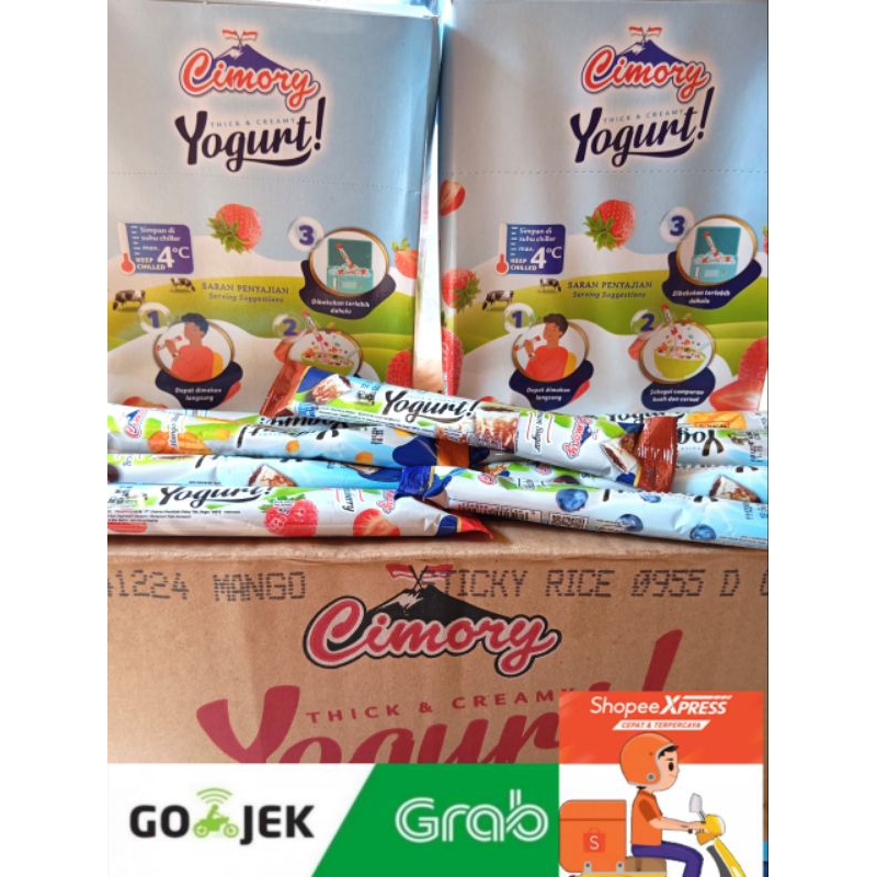 

PROMO 1 Karton Yogurt Cimory Stick All varian rasa stawberry blueberry original manggo sticky rice brown sugar