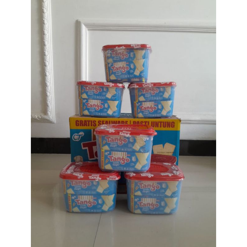 

wafer tango vanila 2 renteng free toples/sealware dan tango kemasan 39g