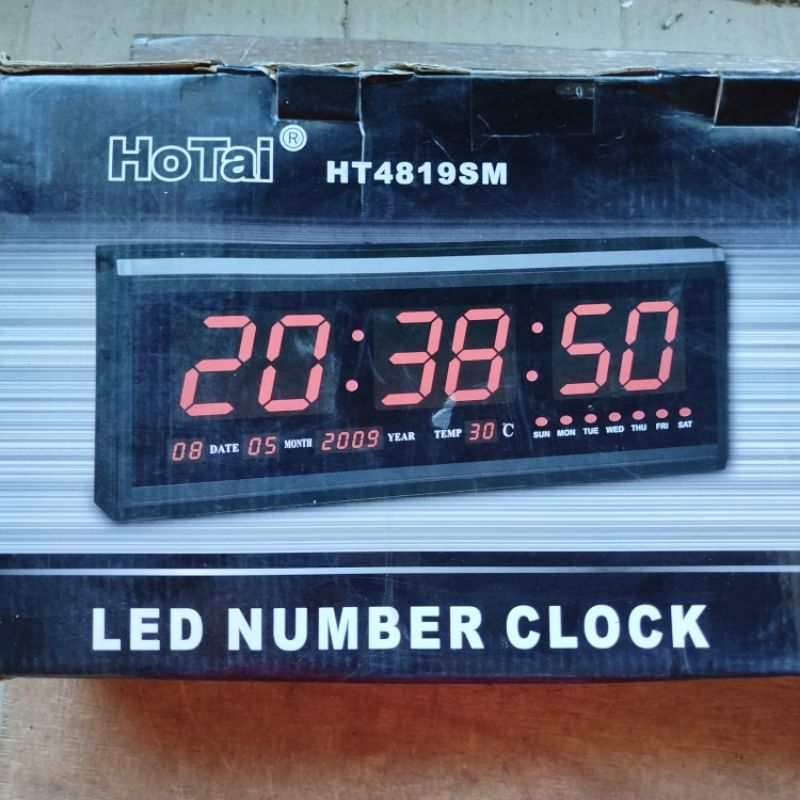 HOTAI HT4819SM Jam Dinding Meja Digital Besar