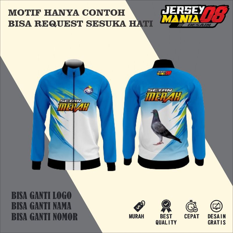 JERSEY JAKET MERPATI FULL PRINTING