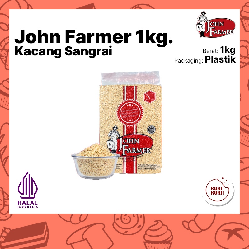 

Kacang Sangrai JOHN FARMER 1kg | Toping Kacang Siap Pakai 1 kg