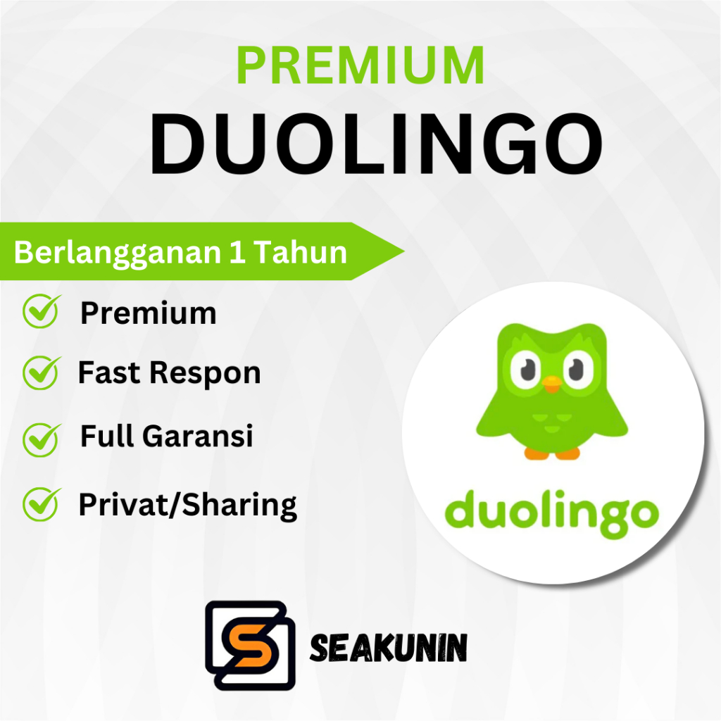 Duolingo Super 1 Tahun - Belajar Bahasa Aplikasi