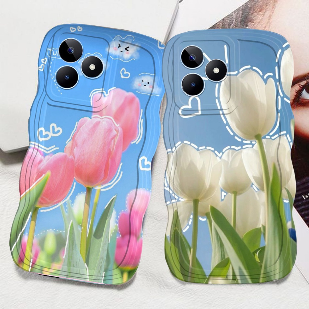 CASE HP GELOMBANG UNTUK REALME C63 NOTE 50 C53 C51 C20 C21 10 4G C21Y C11 C12 C15 10 5G C30 C11 2021