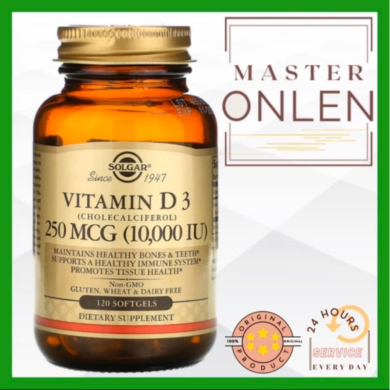 Vitamin D3 10000 iu 120 softgels Solgar vit D-3 10000iu Usa D3 250 mcg