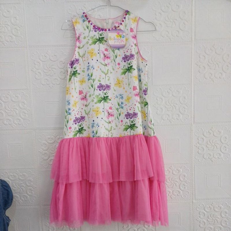 Dress anak .Balloon party.Newtag