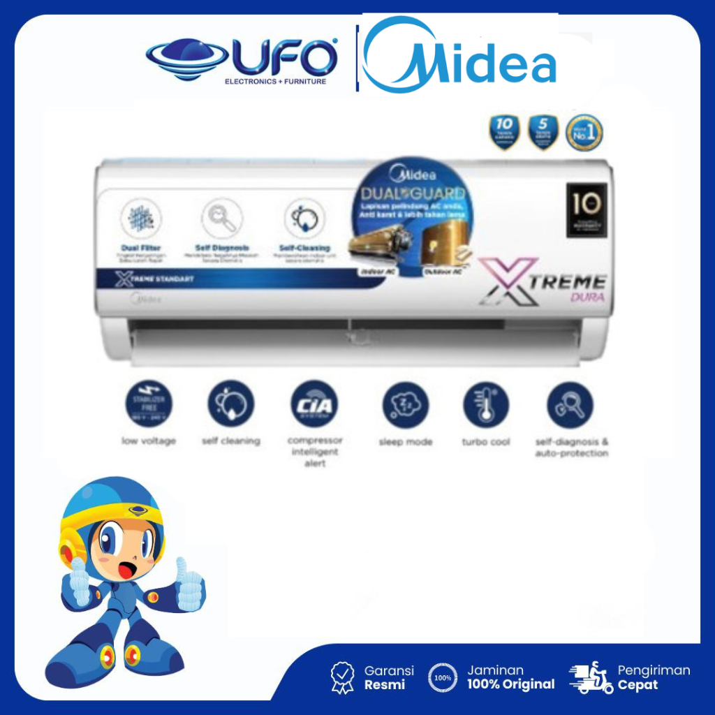 Midea MSAF05CRN2 AC Split 0.5PK R32 AC Split Standard 1/2 PK