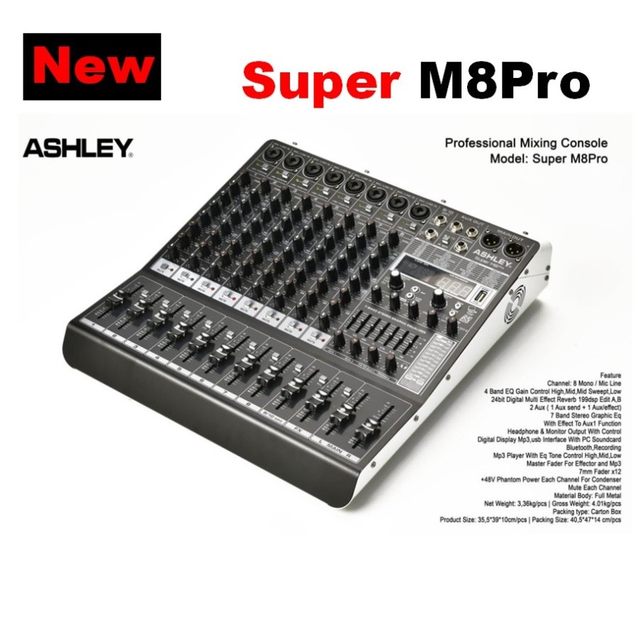Mixer Ashley Super M8Pro New Original