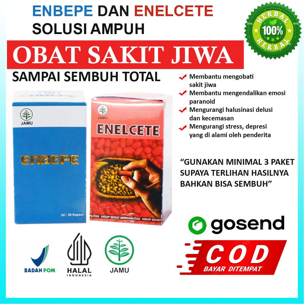 Enbepe dan Enelcete OBAT GANGGUAN JIWA - OBAT STRES, OBAT DEPRESI - OBAT HALUSINASI - OBAT PARANOID,