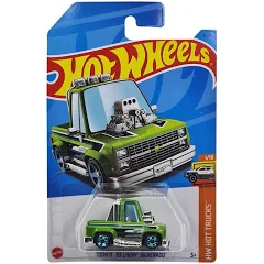 Hot Wheels TOON'D 83 CHEVY SILVERADO Green - HW Hot Trucks