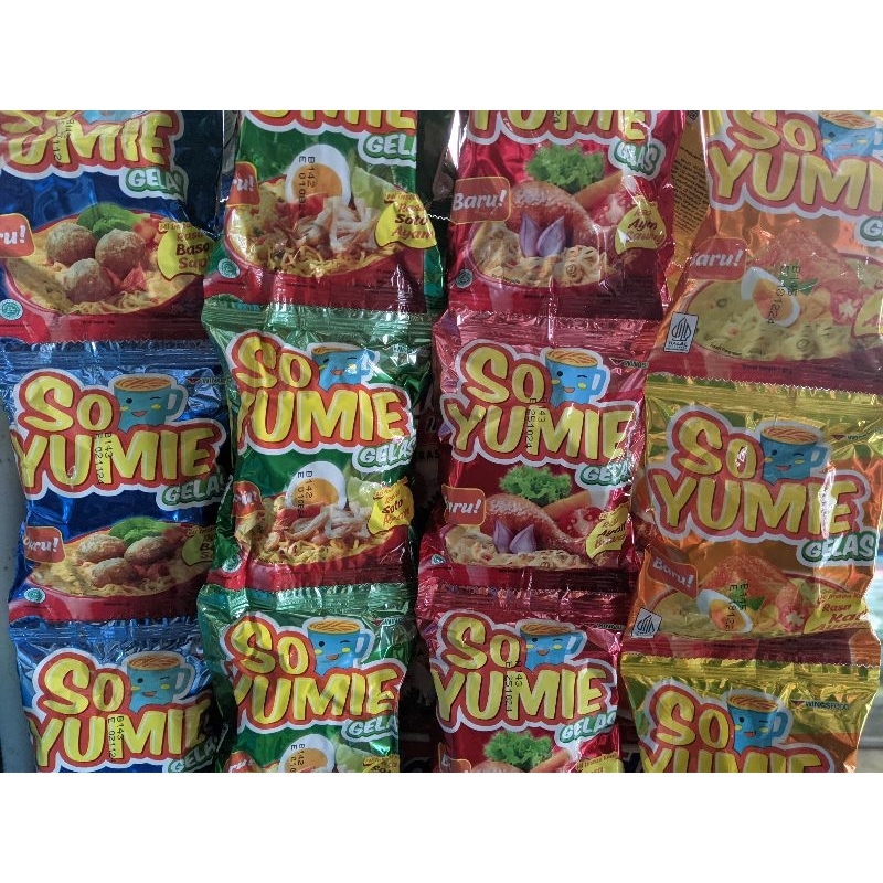 

So Yumie gelas Mie gelas 300gram per renteng