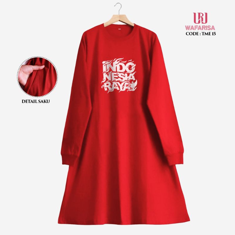 QH Kaos Agustusan Motif Indonesia Raya. Kaos Kemerdekaan Merah Putih