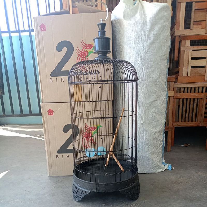 mamacholida - sangkar lovebird / besi bulat diameter 33cm - sangkar burung termurah